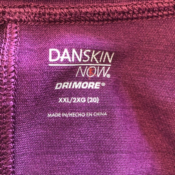 Danskin Now Purple Workout Top with Mesh Details - Picture 5 of 7